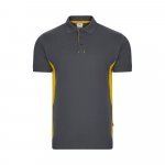 VL SUPAY. Dvoubarevn&aacute; pik&eacute; poloko&scaron;ile (180 g/m&sup2;), kr&aacute;tk&yacute; ruk&aacute;v, z bavlny (60 %) a polyesteru (40 %) - &Scaron;ed&aacute;/Žlut&aacute;