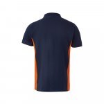 VL SUPAY. Dvoubarevn&aacute; pik&eacute; poloko&scaron;ile (180 g/m&sup2;), kr&aacute;tk&yacute; ruk&aacute;v, z bavlny (60 %) a polyesteru (40 %) - Modr&aacute;/Oranžov&aacute;