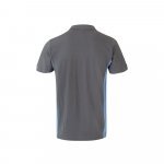 VL SUPAY. Dvoubarevn&aacute; pik&eacute; poloko&scaron;ile (180 g/m&sup2;), kr&aacute;tk&yacute; ruk&aacute;v, z bavlny (60 %) a polyesteru (40 %) - &Scaron;ed&aacute;/Světle modr&aacute;