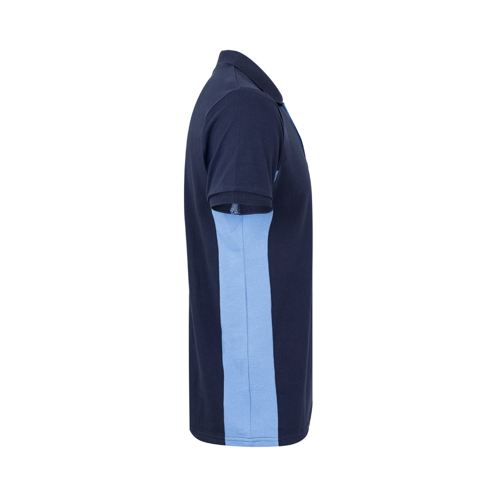 VL SUPAY. Polo bicolore piqué (180g/m²), a maniche corte, in cotone (60%) e poliestere (40%)