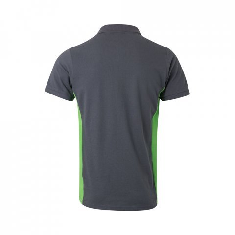 VL SUPAY. Dvoubarevn&aacute; pik&eacute; poloko&scaron;ile (180 g/m&sup2;), kr&aacute;tk&yacute; ruk&aacute;v, z bavlny (60 %) a polyesteru (40 %) - &Scaron;ed&aacute;/Zelen&aacute;