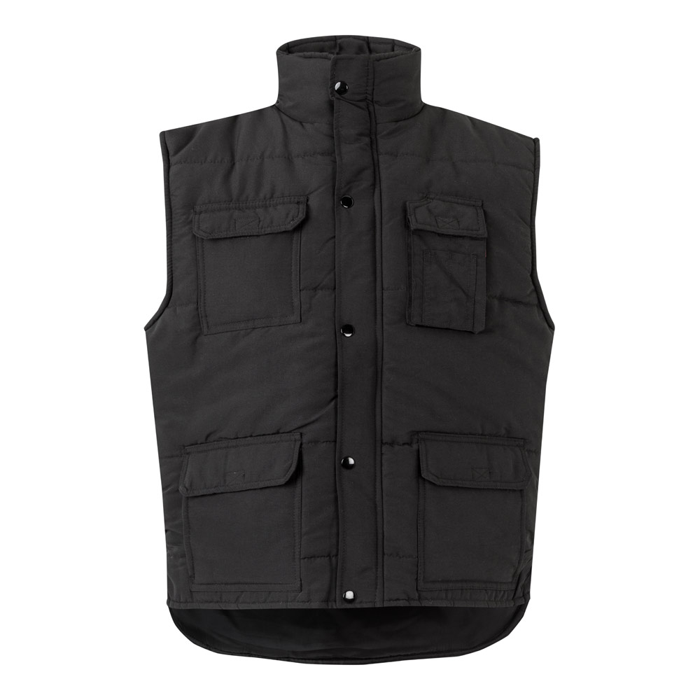 VL MEFITIS. Gilet imbottito con diverse tasche (220g/m²), in poliestere (100%)
