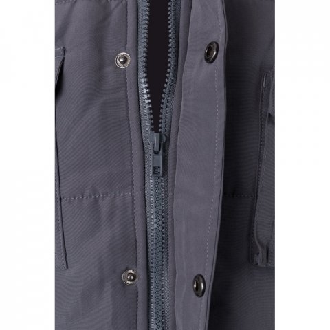 VL MEFITIS. Colete acolchoado multibolsos  (220g/m&sup2;), em poli&eacute;ster (100%) - Cinzento