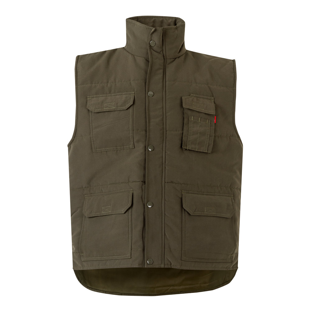 VL MEFITIS. Gilet imbottito con diverse tasche (220g/m²), in poliestere (100%)