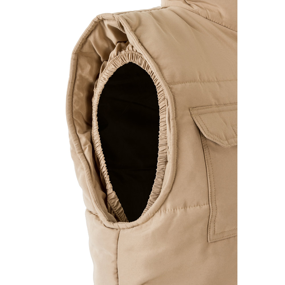 VL MEFITIS. Gilet imbottito con diverse tasche (220g/m²), in poliestere (100%)
