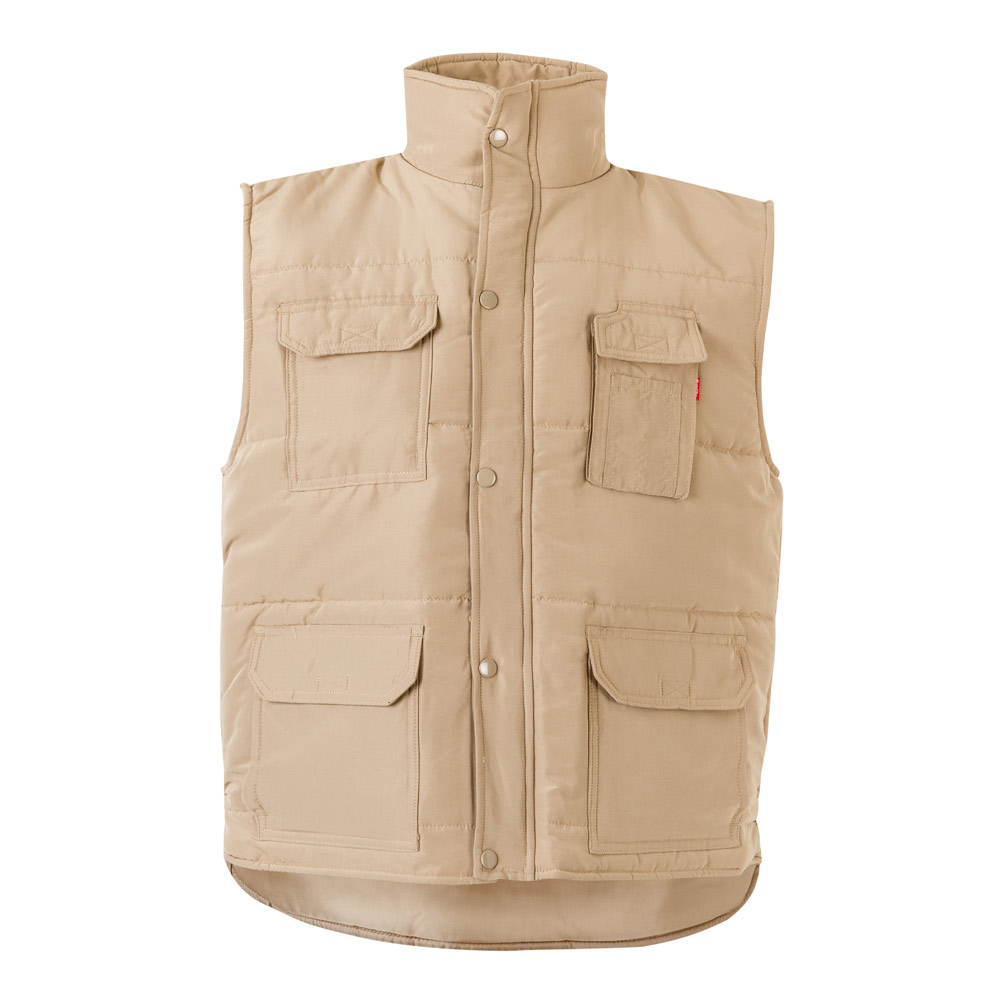 VL MEFITIS. Gilet imbottito con diverse tasche (220g/m²), in poliestere (100%)