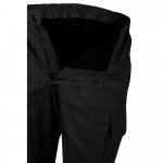 VL ATHENA. Pantaloni din twill &icirc;n două tonuri (210g/m&sup2;), căptușiți, cu mai multe buzunare, din bumbac (20%) și poliester (80%) - Negru/Galben