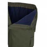 VL ATHENA. Pantaloni din twill &icirc;n două tonuri (210g/m&sup2;), căptușiți, cu mai multe buzunare, din bumbac (20%) și poliester (80%) - Verde armată/Galben