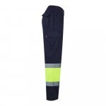 VL POSEIDON. Двуцветни панталони от плат с много джобове (210 г/м&sup2;), от памук (20%) и полиестер (80%) - Син/жълт