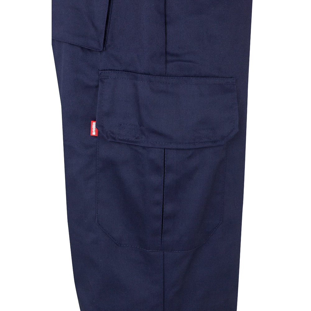 VL POSEIDON. Pantaloni in twill bicolore con diverse tasche (210g/m²), in cotone (20%) e poliestere (80%)