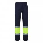 VL POSEIDON. Двуцветни панталони от плат с много джобове (210 г/м&sup2;), от памук (20%) и полиестер (80%) - Син/жълт