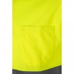VL CUPID. Polo piqu&eacute; bicolore (160g/m&sup2;) &agrave; manches courtes, en polyester (100%) - Bleu marine/Jaune