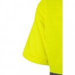 VL CUPID. Polo piqu&eacute; bicolore (160g/m&sup2;) &agrave; manches courtes, en polyester (100%) - Gris/Jaune
