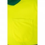 VL CUPID. Polo piqu&eacute; bicolore (160g/m&sup2;) &agrave; manches courtes, en polyester (100%) - Vert/Jaune