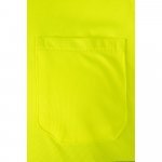 VL CUPID. Polo piqu&eacute; bicolore (160g/m&sup2;) &agrave; manches courtes, en polyester (100%) - Vert kaki/Jaune