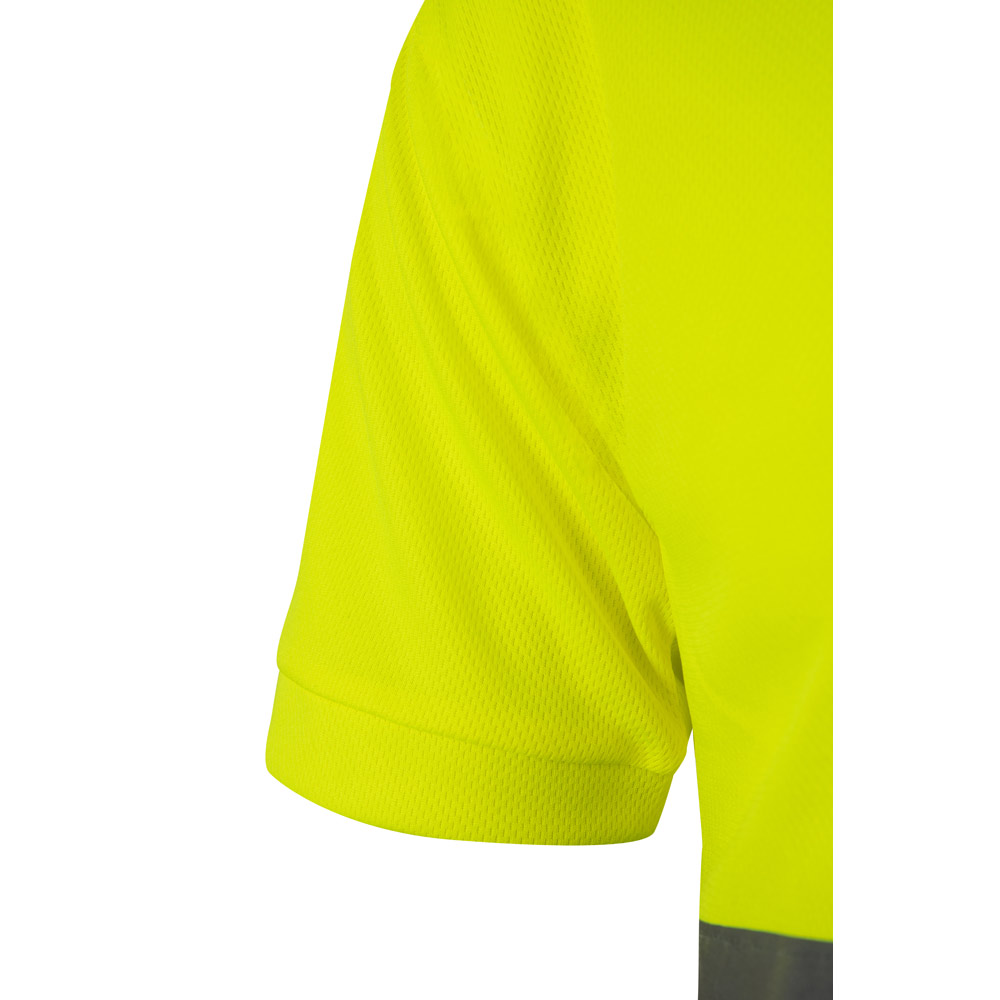 VL CUPID. Polo bicolore bird-eye (160g/m²) con maniche corte, in poliestere (100%)