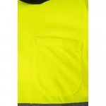 VL CUPID LARGE. Polo bicolore (160g/m&sup2;) &agrave; manches courtes, en polyester (100%) - Noir/Jaune