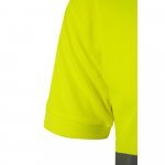 VL CUPID LARGE. Polo bicolore (160g/m&sup2;) &agrave; manches courtes, en polyester (100%) - Bordeaux/Jaune