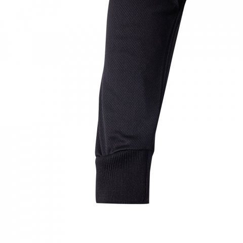 VL VULCAN. Dvoubarevn&aacute; poloko&scaron;ile z ptač&iacute; perspektivy (160 g/m&sup2;) s dlouh&yacute;m ruk&aacute;vem, z polyesteru (100 %) - Čern&aacute;/Žlut&aacute;