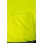 VL VULCAN LARGE. Zweifarbiges Poloshirt im Bird-Eye-Design (160g/m&sup2;) mit langen &Auml;rmeln, aus Polyester (100%) - Marineblau/Gelb