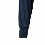 VL VULCAN LARGE. Zweifarbiges Poloshirt im Bird-Eye-Design (160g/m&sup2;) mit langen &Auml;rmeln, aus Polyester (100%) - Marineblau/Orange