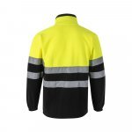 VL EROS. Casaco polar bicolor (280g/m&sup2;), em poli&eacute;ster (100%) - Preto/Amarelo