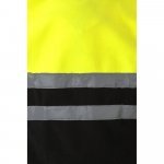 VL EROS. Casaco polar bicolor (280g/m&sup2;), em poli&eacute;ster (100%) - Preto/Amarelo