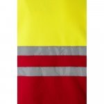 VL EROS. Casaco polar bicolor (280g/m&sup2;), em poli&eacute;ster (100%) - Vermelho/Amarelo