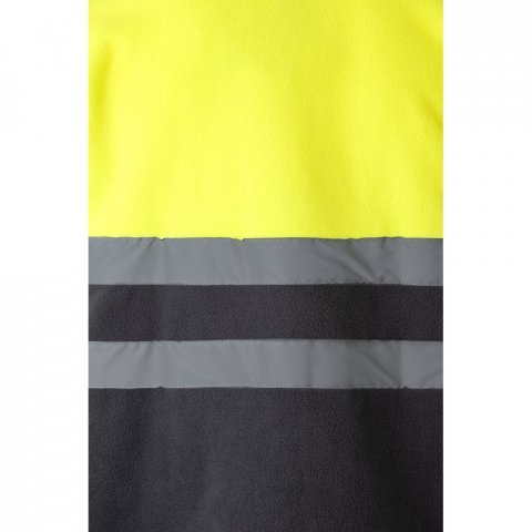 VL EROS. Casaco polar bicolor (280g/m&sup2;), em poli&eacute;ster (100%) - Cinzento/Amarelo