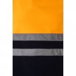 VL EROS. Casaco polar bicolor (280g/m&sup2;), em poli&eacute;ster (100%) - Azul marinho/Laranja