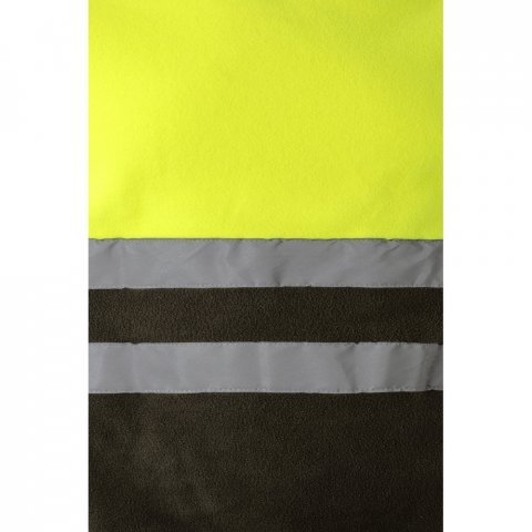 VL EROS. Casaco polar bicolor (280g/m&sup2;), em poli&eacute;ster (100%) - Verde tropa/Amarelo