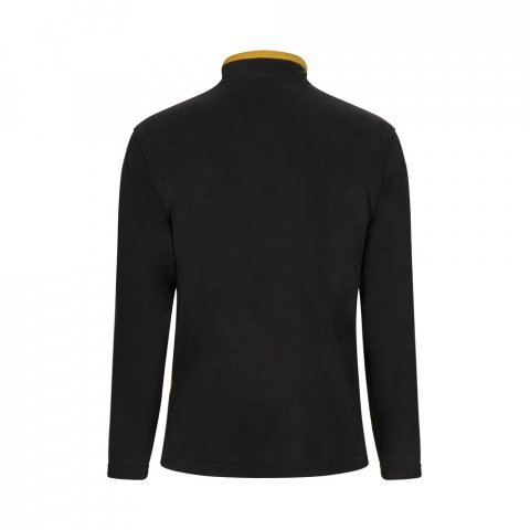 VL GERAS. Casaco polar bicolor (220g/m&sup2;) em poli&eacute;ster (100%) - Preto/Amarelo