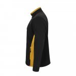 VL GERAS. Casaco polar bicolor (220g/m&sup2;) em poli&eacute;ster (100%) - Preto/Amarelo