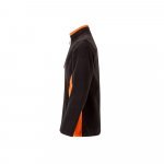 VL GERAS. Casaco polar bicolor (220g/m&sup2;) em poli&eacute;ster (100%) - Preto/Laranja