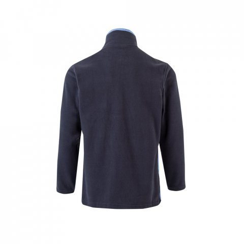 VL GERAS. Casaco polar bicolor (220g/m&sup2;) em poli&eacute;ster (100%) - Azul marinho/Azul Claro