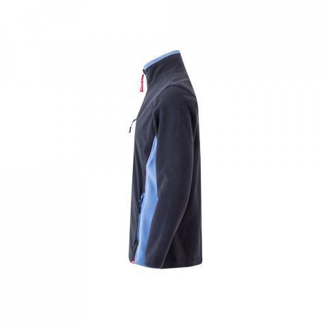 VL GERAS. Casaco polar bicolor (220g/m&sup2;) em poli&eacute;ster (100%) - Azul marinho/Azul Claro