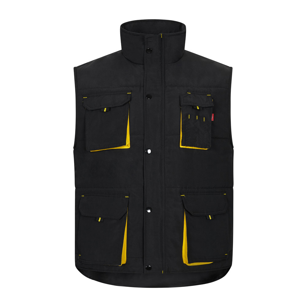 VL NERGAL. Gilet imbottito, bicolore e con diverse tasche (120g/m²), in poliestere (100%)