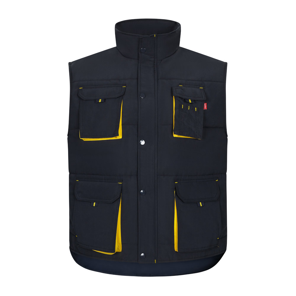 VL NERGAL. Gilet imbottito, bicolore e con diverse tasche (120g/m²), in poliestere (100%)