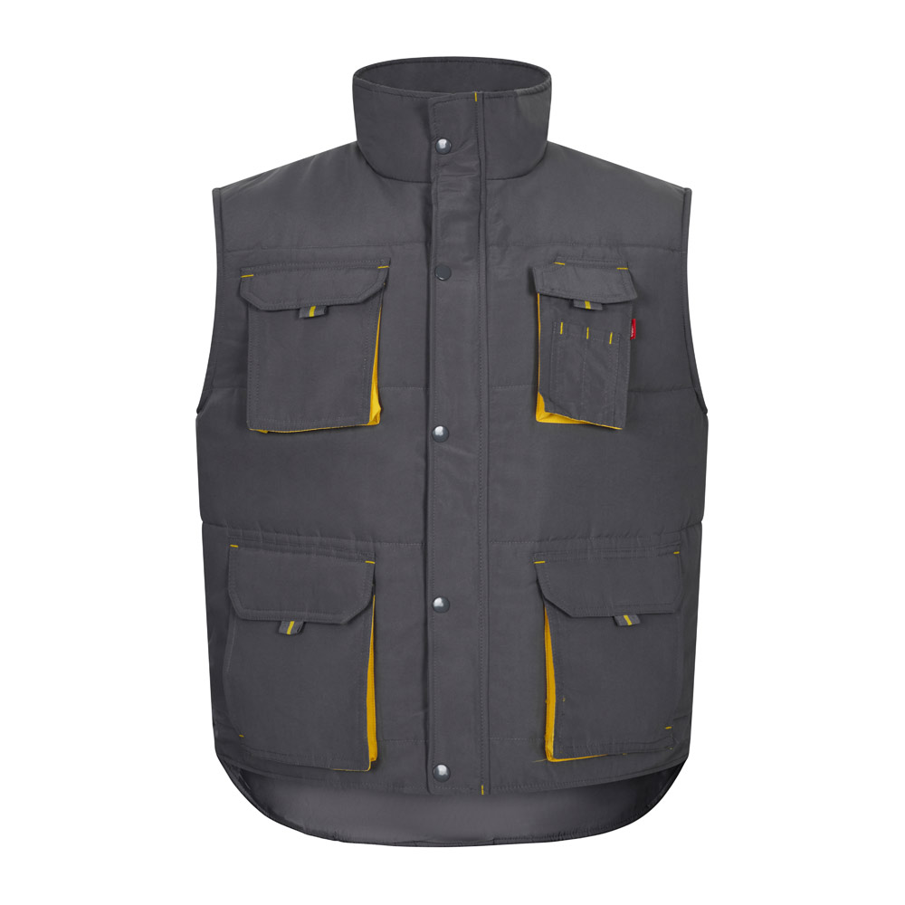 VL NERGAL. Gilet imbottito, bicolore e con diverse tasche (120g/m²), in poliestere (100%)