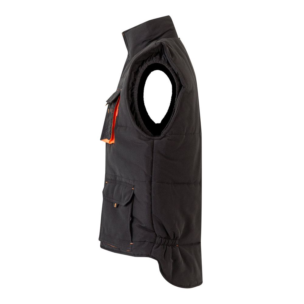 VL NERGAL. Gilet imbottito, bicolore e con diverse tasche (120g/m²), in poliestere (100%)