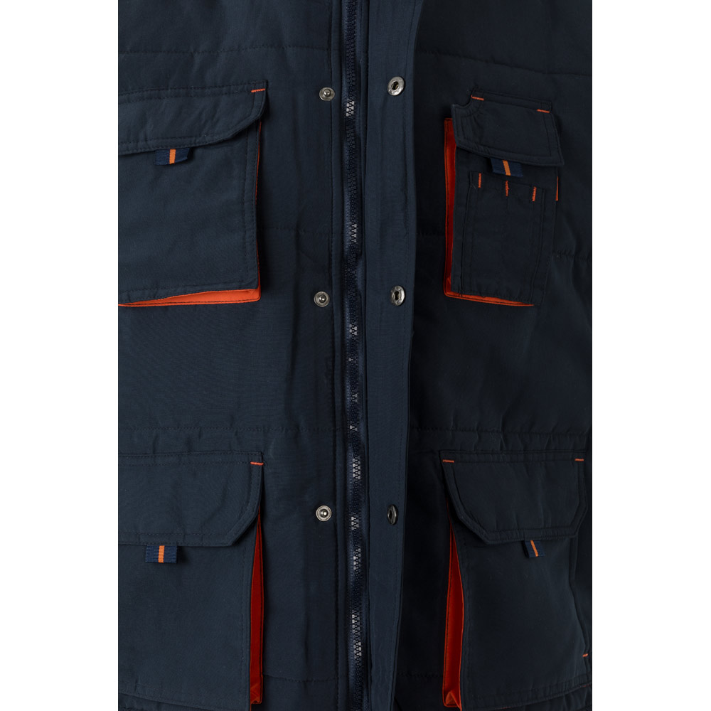 VL NERGAL. Gilet imbottito, bicolore e con diverse tasche (120g/m²), in poliestere (100%)