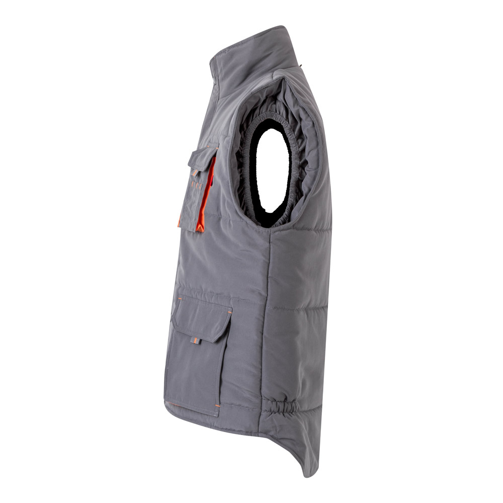 VL NERGAL. Gilet imbottito, bicolore e con diverse tasche (120g/m²), in poliestere (100%)