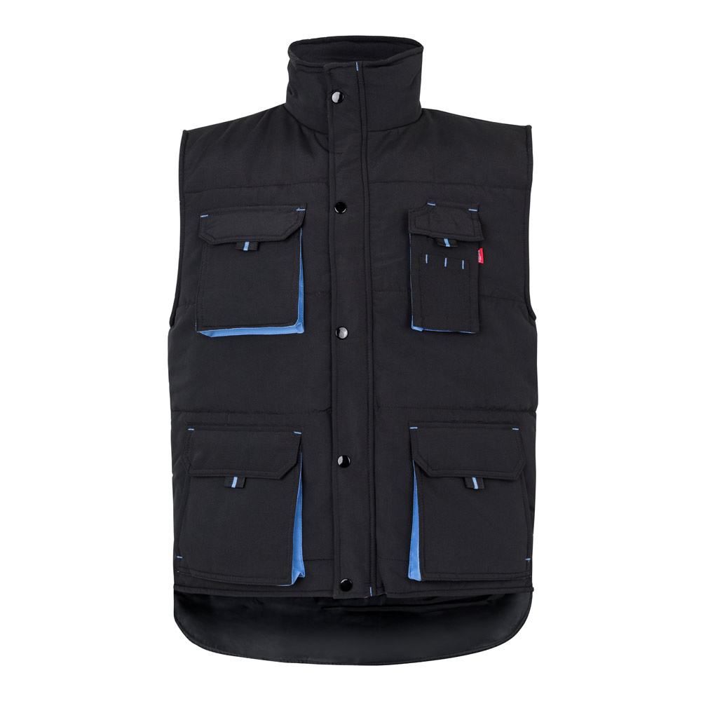 VL NERGAL. Gilet imbottito, bicolore e con diverse tasche (120g/m²), in poliestere (100%)
