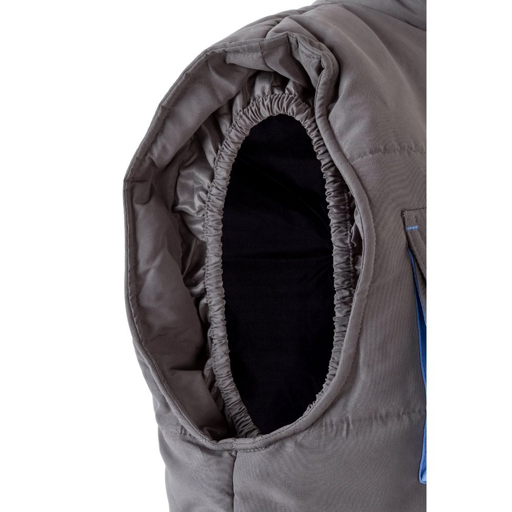 VL NERGAL. Gilet imbottito, bicolore e con diverse tasche (120g/m²), in poliestere (100%)