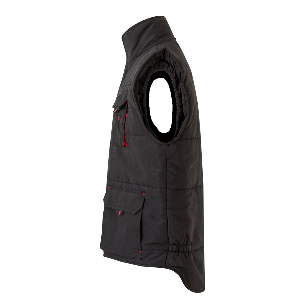 VL NERGAL. Gilet imbottito, bicolore e con diverse tasche (120g/m²), in poliestere (100%)