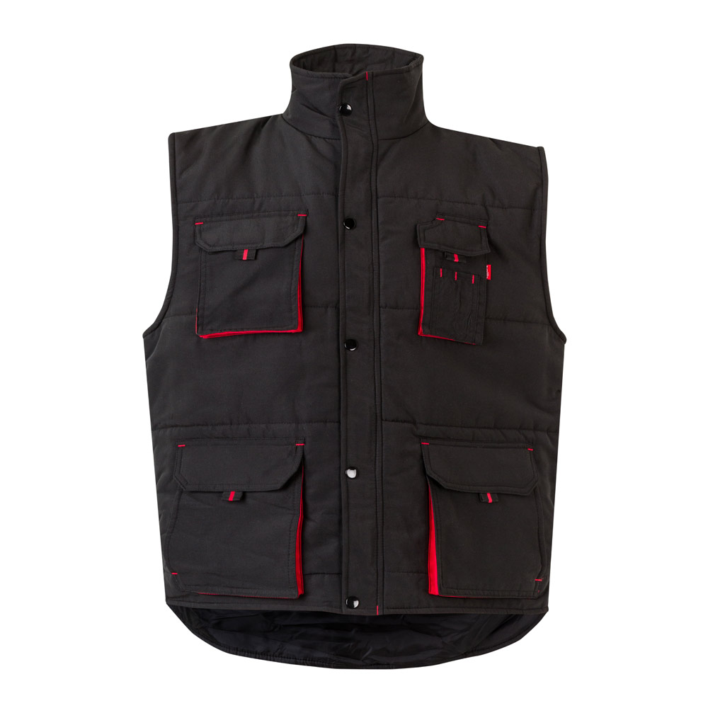 VL NERGAL. Gilet imbottito, bicolore e con diverse tasche (120g/m²), in poliestere (100%)