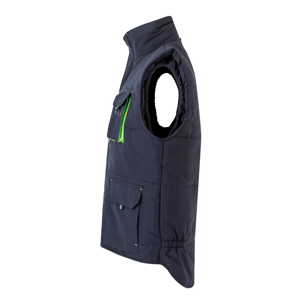 VL NERGAL. Gilet imbottito, bicolore e con diverse tasche (120g/m²), in poliestere (100%)