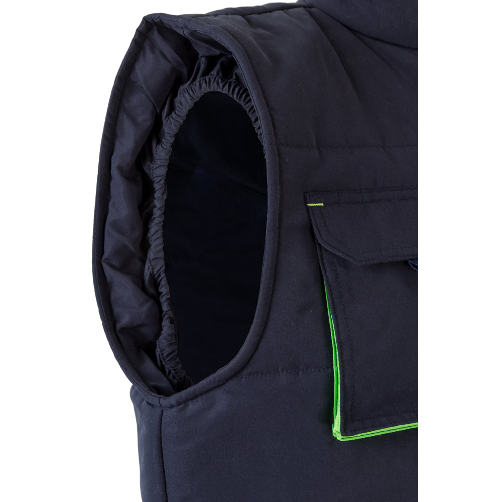 VL NERGAL. Gilet imbottito, bicolore e con diverse tasche (120g/m²), in poliestere (100%)