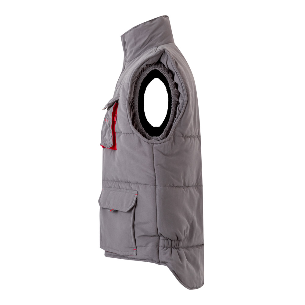 VL NERGAL. Gilet imbottito, bicolore e con diverse tasche (120g/m²), in poliestere (100%)