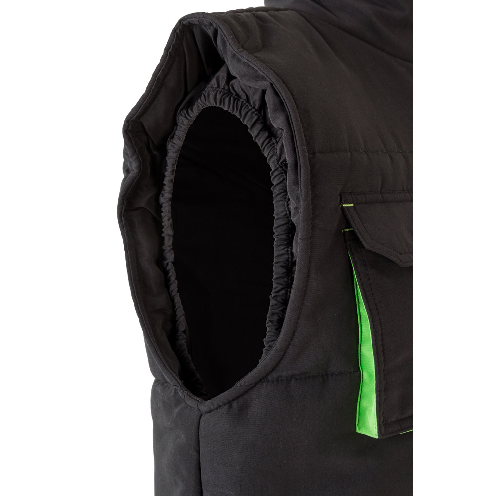 VL NERGAL. Gilet imbottito, bicolore e con diverse tasche (120g/m²), in poliestere (100%)